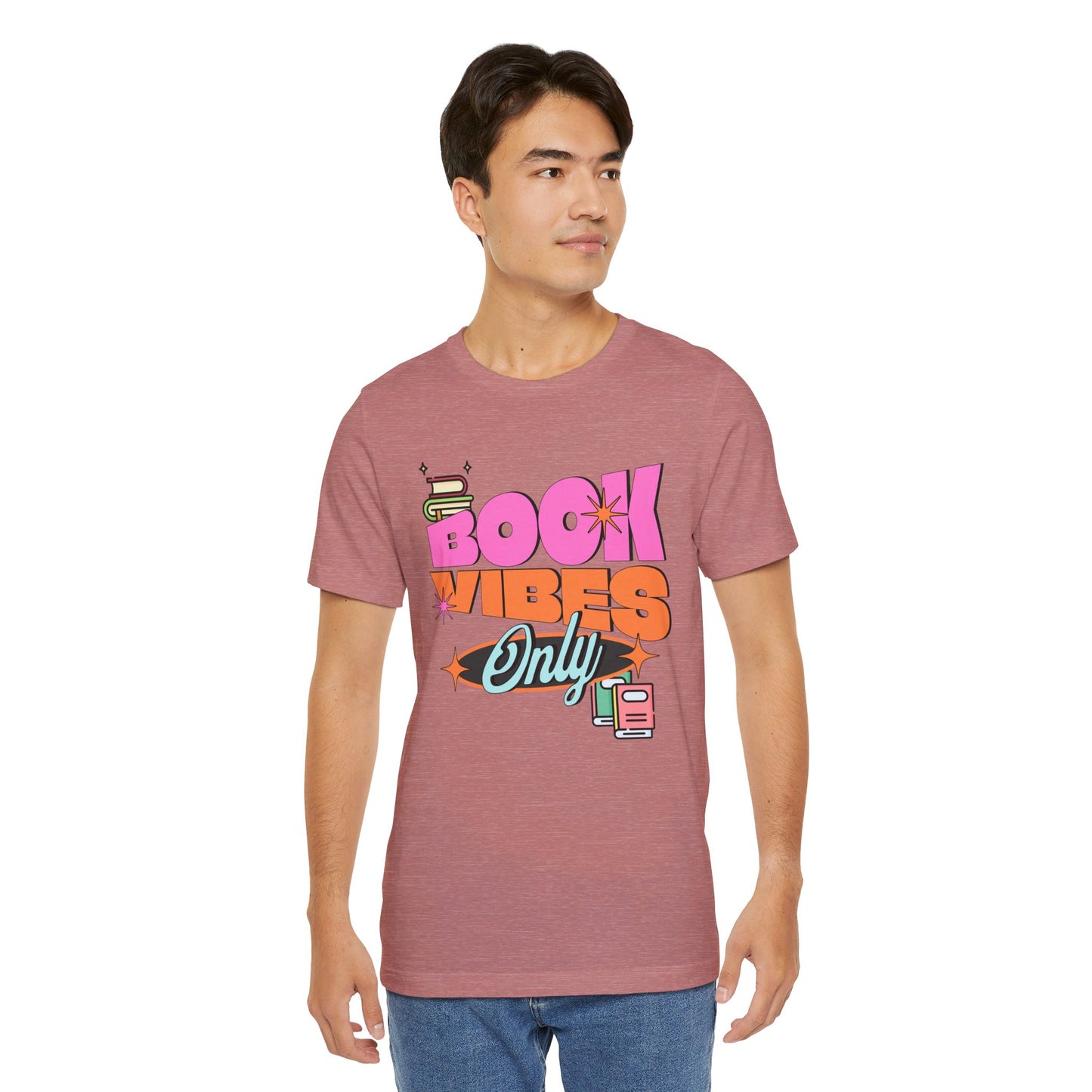 Book Vibes Only Unisex Jersey Short Sleeve Tee