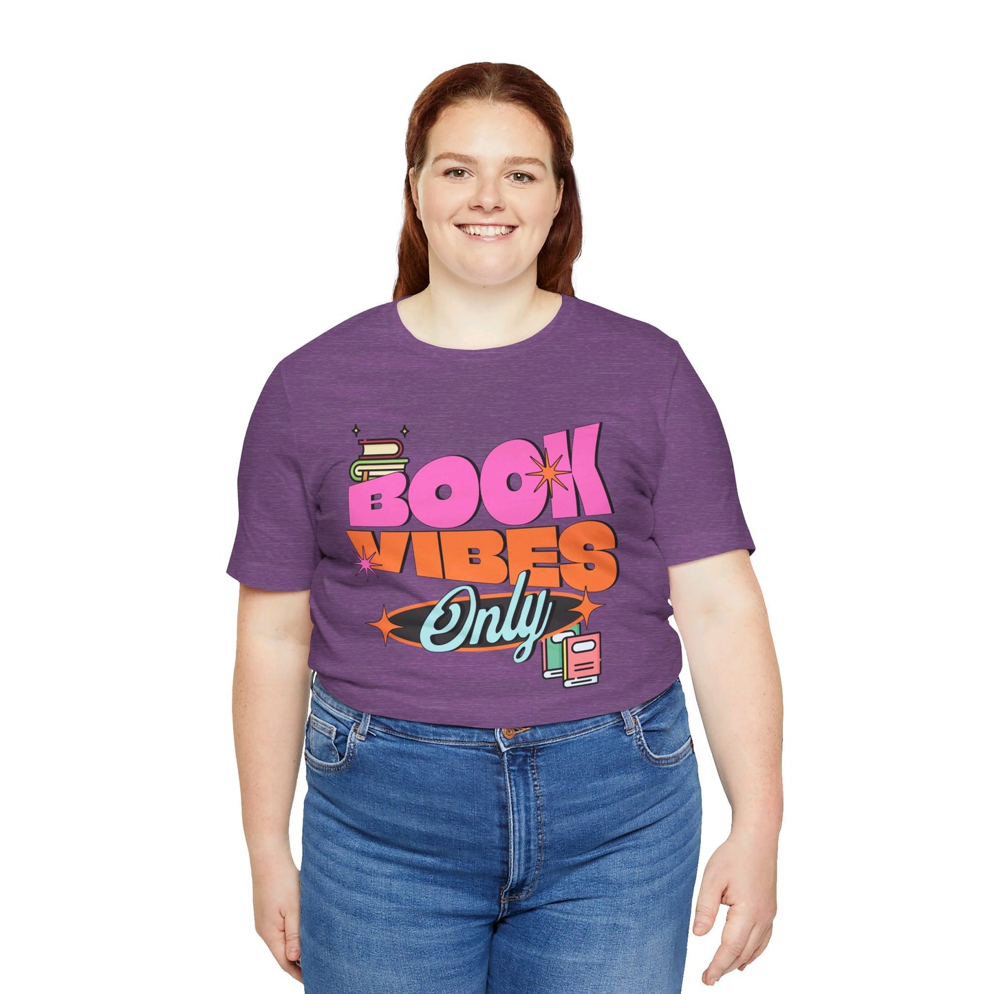 Book Vibes Only Unisex Jersey Short Sleeve Tee