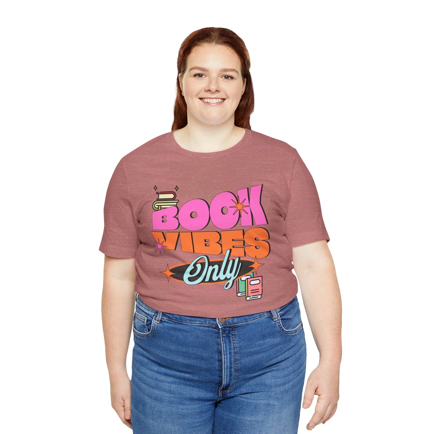 Book Vibes Only Unisex Jersey Short Sleeve Tee