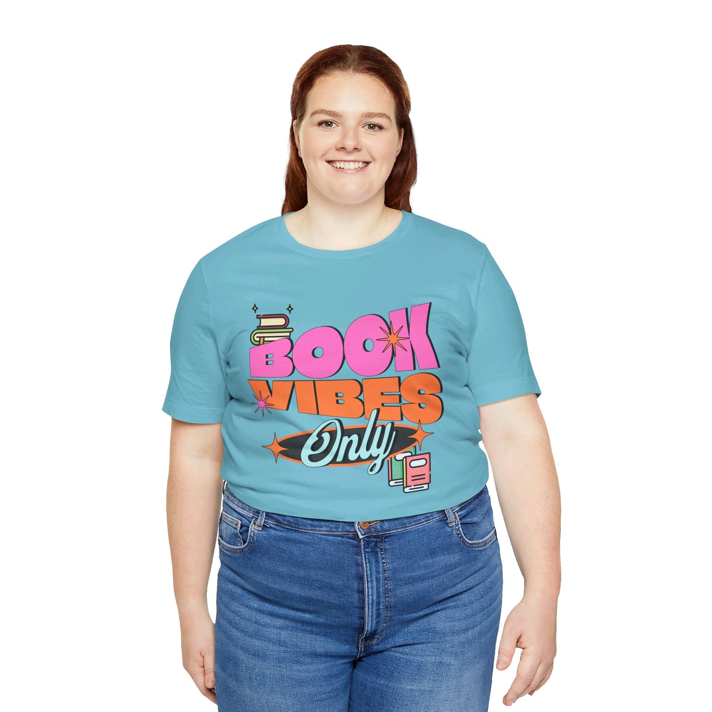 Book Vibes Only Unisex Jersey Short Sleeve Tee