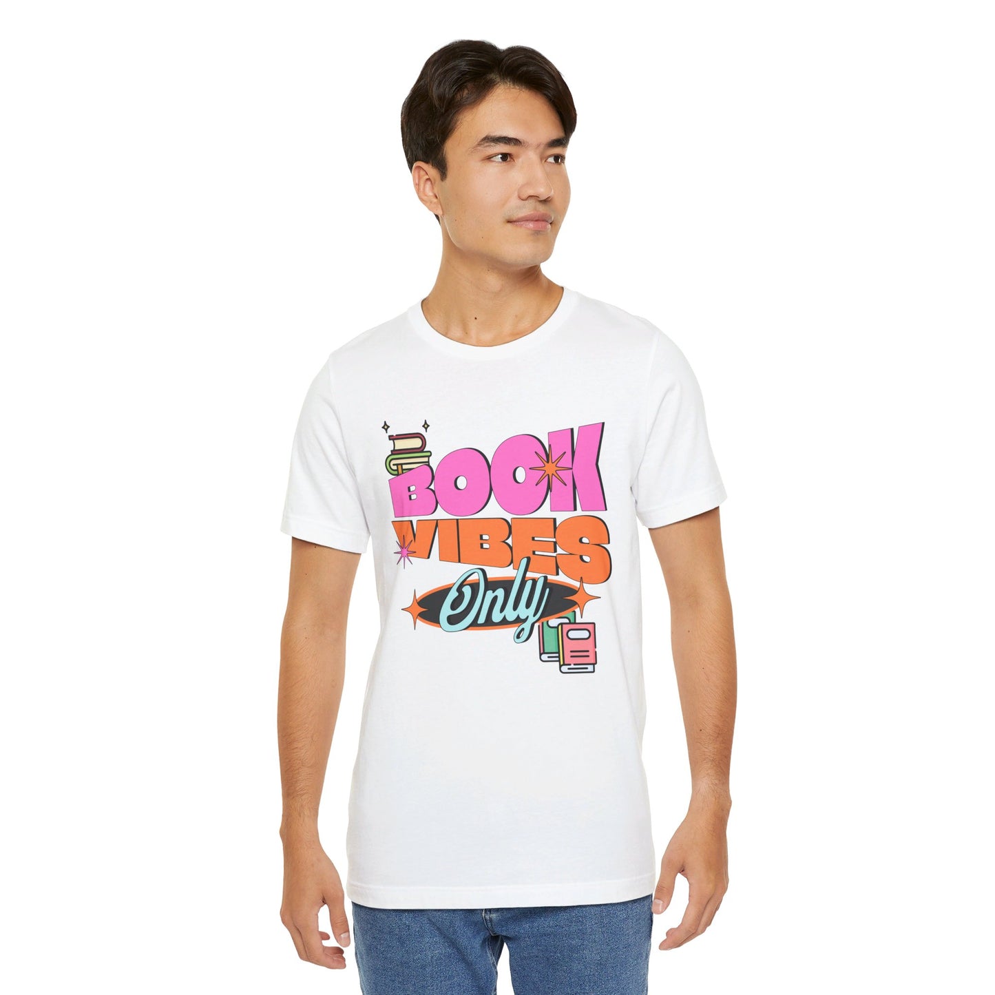 Book Vibes Only Unisex Jersey Short Sleeve Tee
