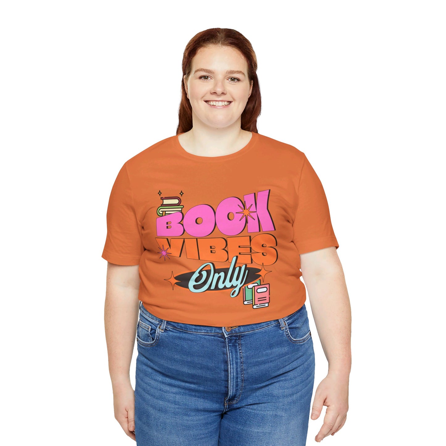 Book Vibes Only Unisex Jersey Short Sleeve Tee