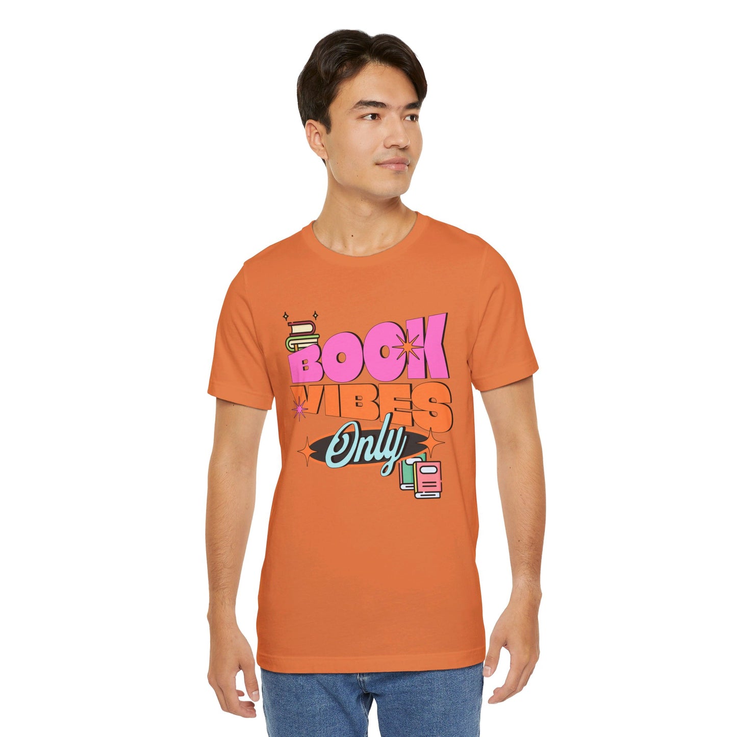 Book Vibes Only Unisex Jersey Short Sleeve Tee