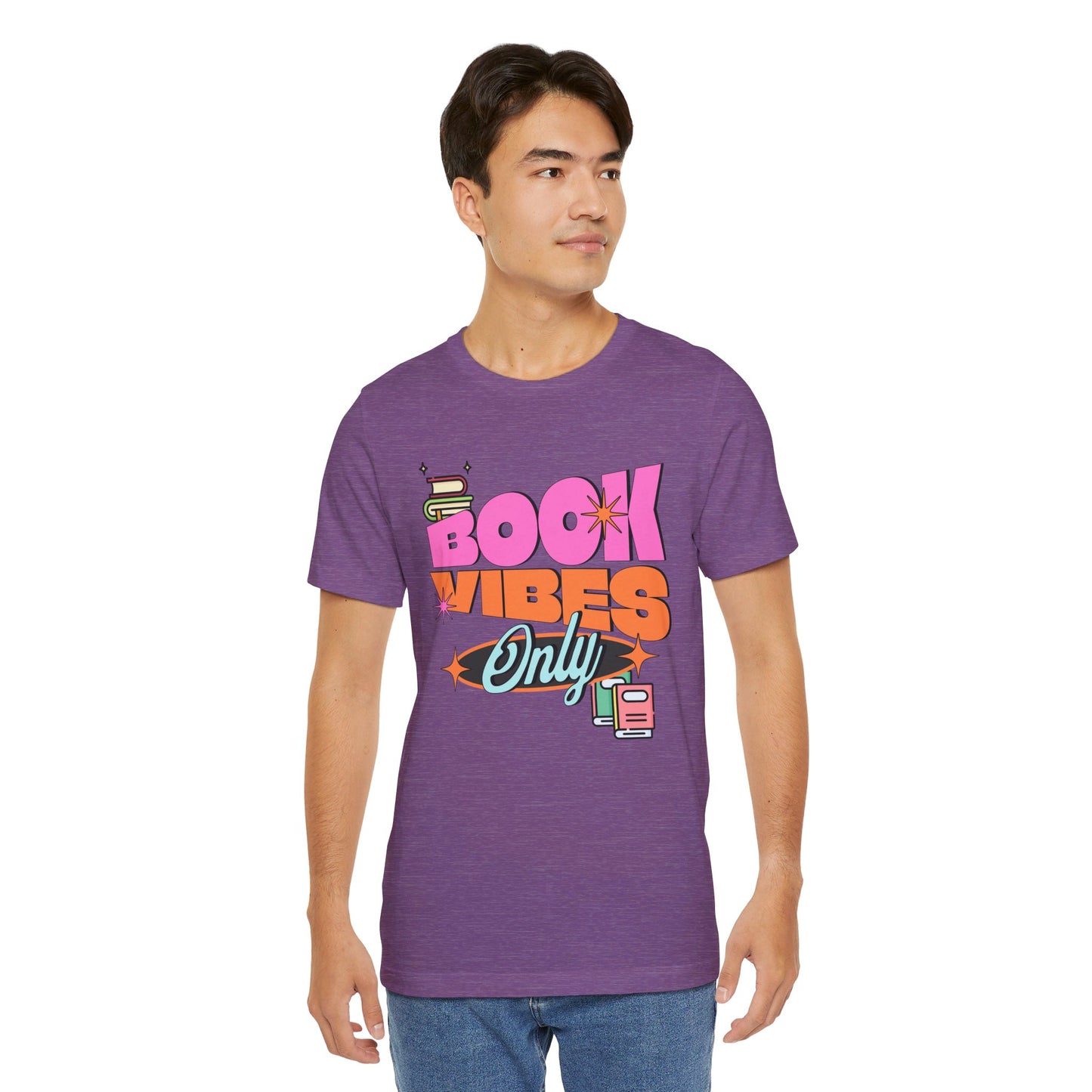Book Vibes Only Unisex Jersey Short Sleeve Tee