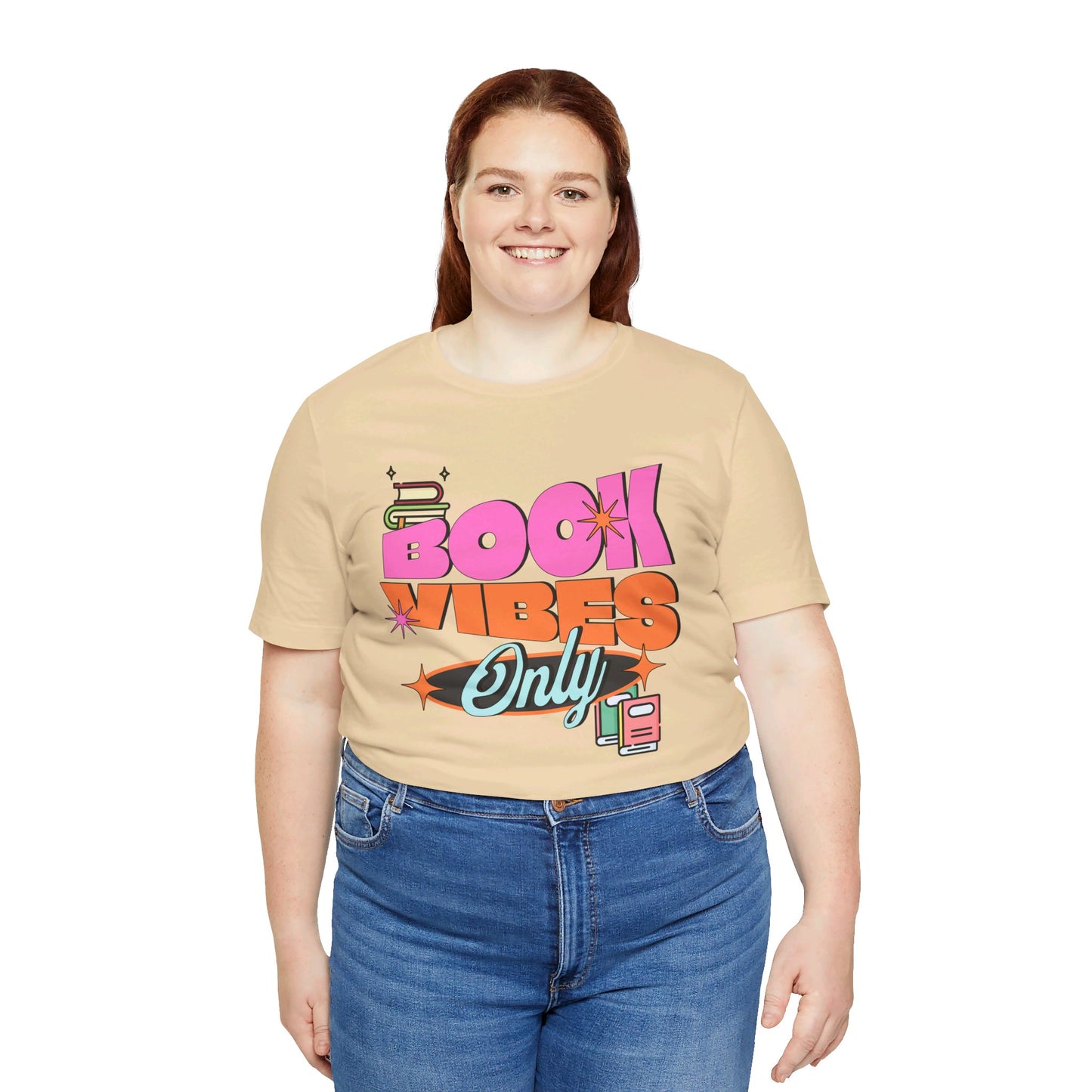 Book Vibes Only Unisex Jersey Short Sleeve Tee