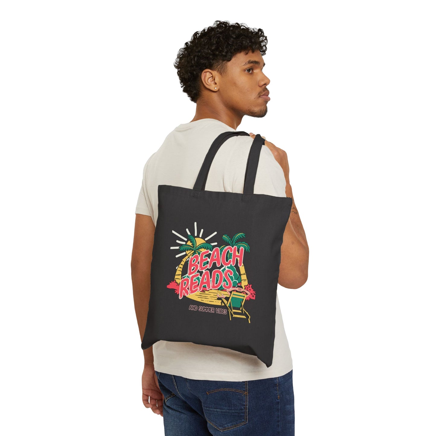 man-holding-summer-canvas-tote-bag