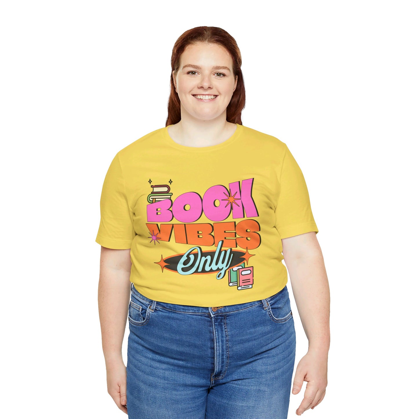 Book Vibes Only Unisex Jersey Short Sleeve Tee