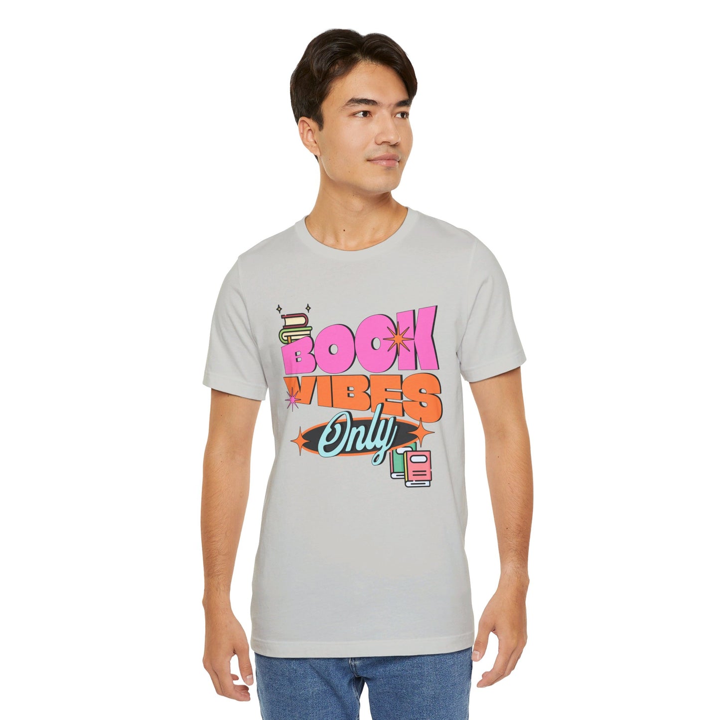 Book Vibes Only Unisex Jersey Short Sleeve Tee