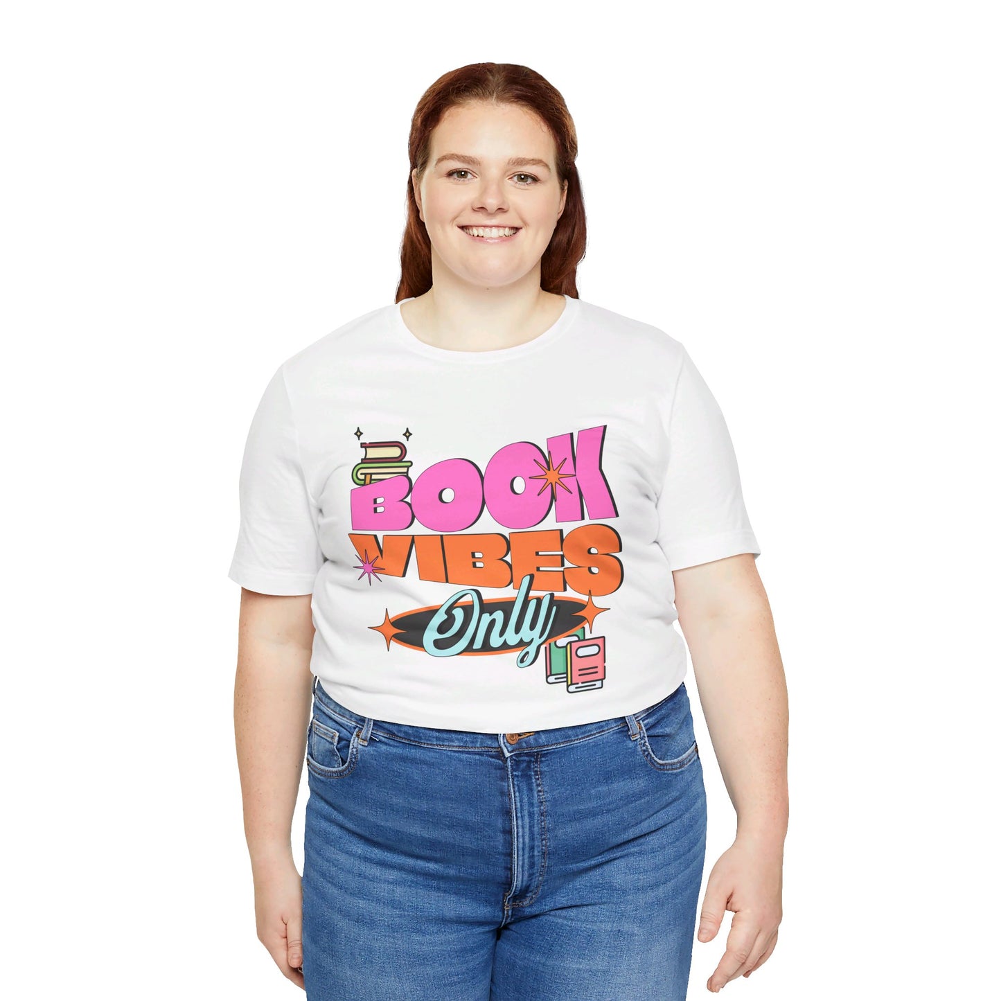 Book Vibes Only Unisex Jersey Short Sleeve Tee