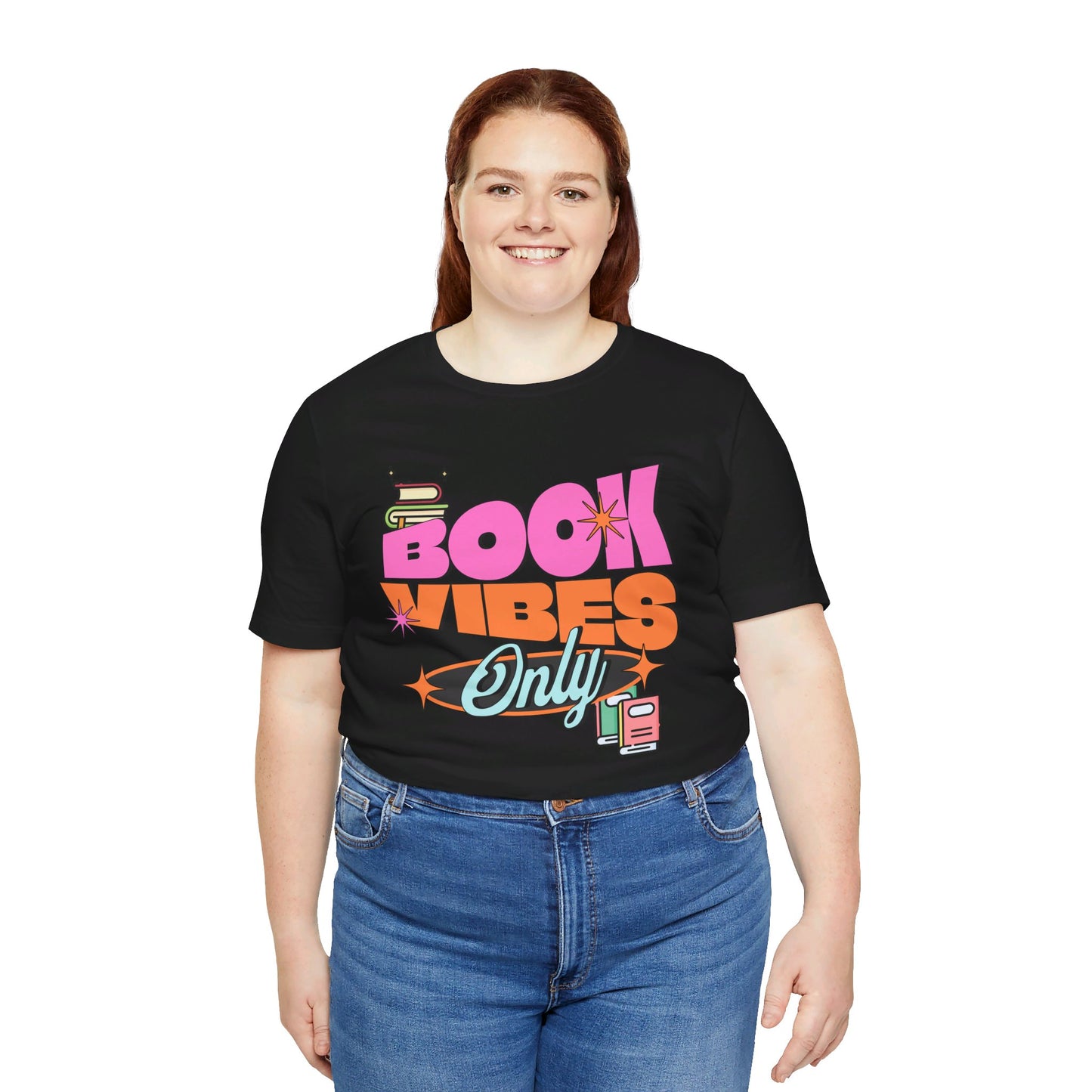 Book Vibes Only Unisex Jersey Short Sleeve Tee