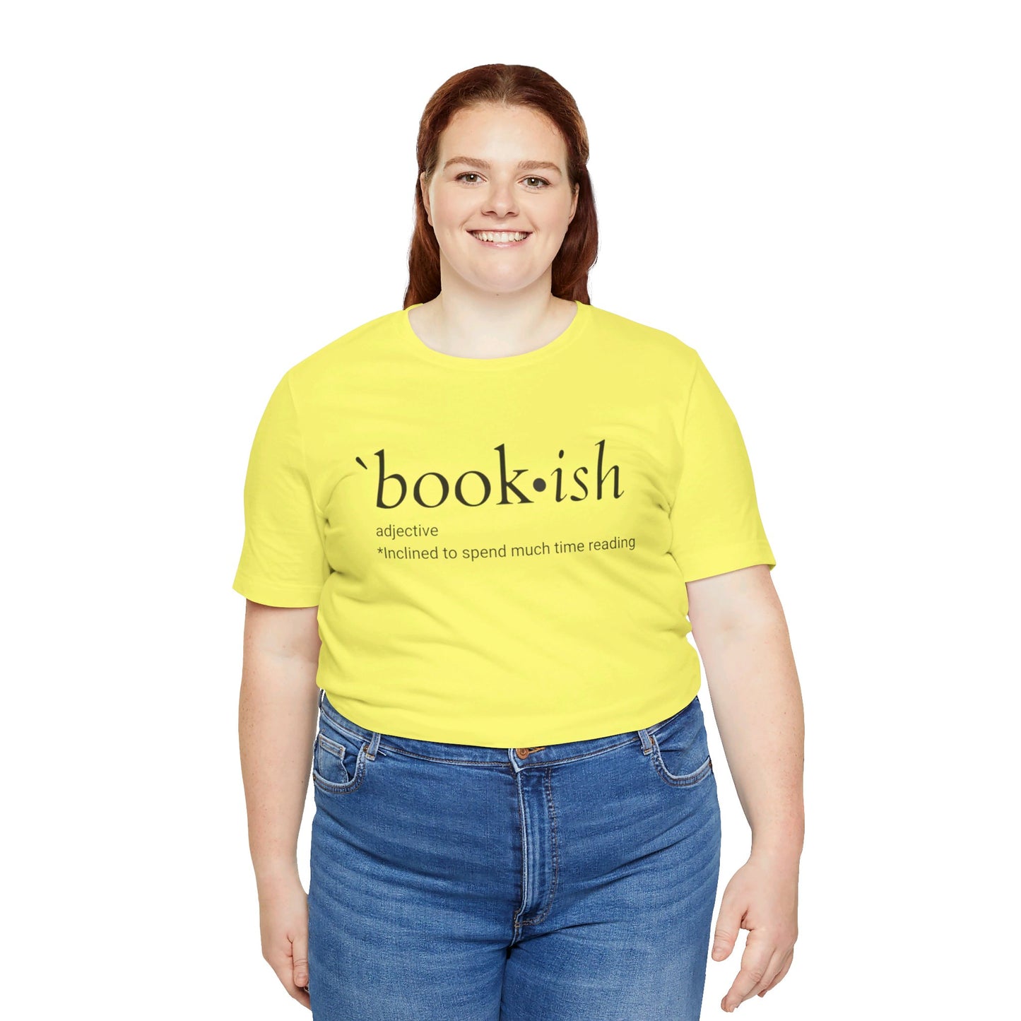 yellow-bookish-tshirt-on-white-woman